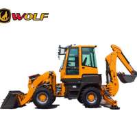 tractors for agriculture loader backhoe wolf 1.6t WZ45-17 chinese backhoe loader for sale