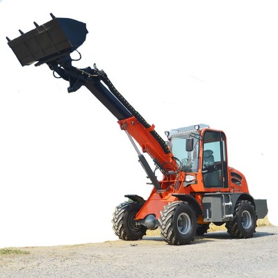 Made in China hydraulic 1 ton mini telescopic boom wheel loader