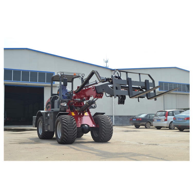 1000kg 3.6 m mini forklift handler 4x4 telescopic  boom loader